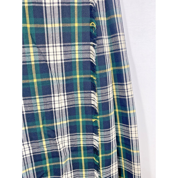 Talbots Skirt 12P Tartan Stewart Dress Plaid Worsted Wool Wrap Maxi Academia - Picture 4 of 12